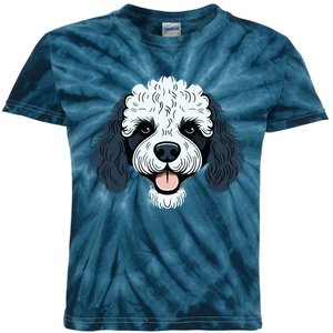 Poodle Cute Happy Little Puppy Dog Face Parti Poodle Owner Kids Tie-Dye T-Shirt