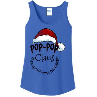 Poppop Claus Happy New Santa Claus Christmas Myth Legend Cute Gift Ladies Essential Tank