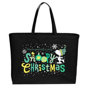 Peanuts Christmas Have Yourself A Very Xmas Tank Top Cotton Canvas Jumbo Tote