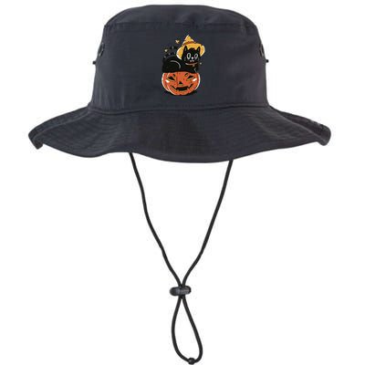 Pumpkin Cat Halloween Cute Festive Bucket Hat