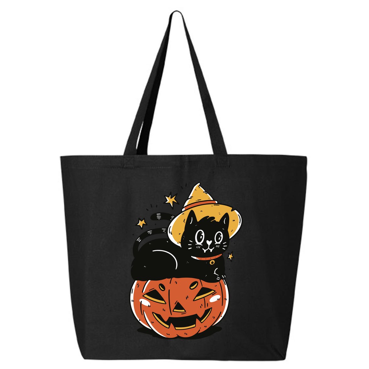 Pumpkin Cat Halloween Cute Festive 25L Jumbo Tote