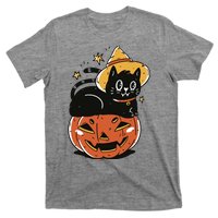 Pumpkin Cat Halloween Cute Festive T-Shirt