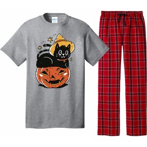 Pumpkin Cat Halloween Cute Festive Pajama Set