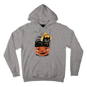 Pumpkin Cat Halloween Cute Festive Tall Hoodie