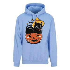 Pumpkin Cat Halloween Cute Festive Unisex Surf Hoodie