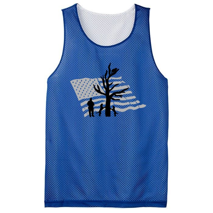 Patriotic Coon Hunting Dogs American Flag Gift Mesh Reversible Basketball Jersey Tank