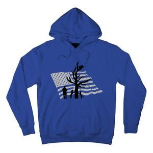 Patriotic Coon Hunting Dogs American Flag Gift Tall Hoodie