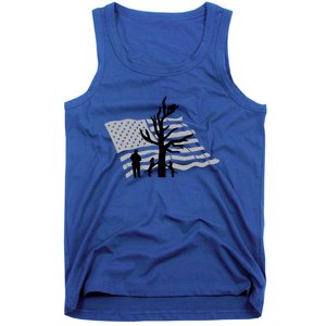 Patriotic Coon Hunting Dogs American Flag Gift Tank Top