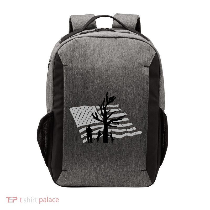 Patriotic Coon Hunting Dogs American Flag Gift Vector Backpack