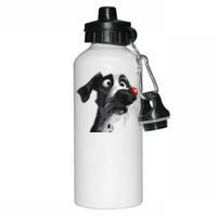 Peachbruh Cute Hound Dog And Ladybug Painting Art Eagerlys Aluminum Water Bottle