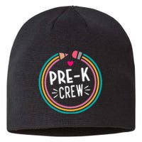 Prek Crew Happy First Day of School Preschool Teacher Sustainable Beanie