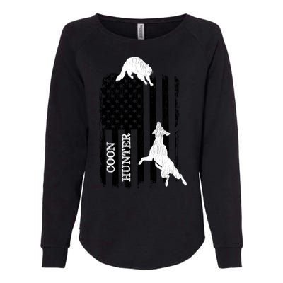 Patriotic Coon Hunting Dogs American Flag Gift Womens California Wash Sweatshirt