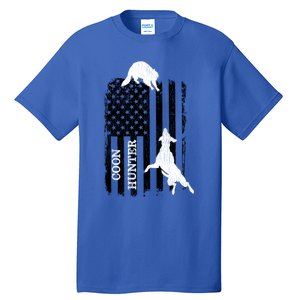 Patriotic Coon Hunting Dogs American Flag Gift Tall T-Shirt