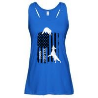 Patriotic Coon Hunting Dogs American Flag Gift Ladies Essential Flowy Tank