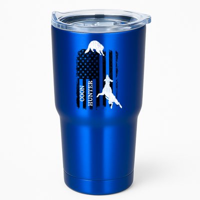 Patriotic Coon Hunting Dogs American Flag Gift Tumbler
