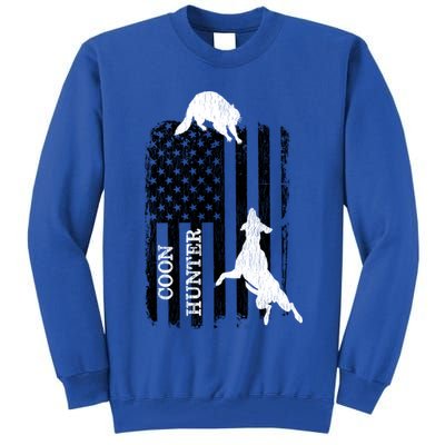 Patriotic Coon Hunting Dogs American Flag Gift Tall Sweatshirt
