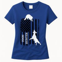 Patriotic Coon Hunting Dogs American Flag Gift Women's T-Shirt