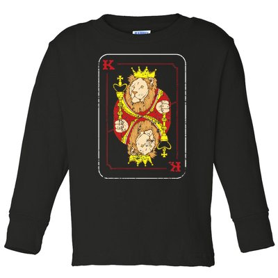 Poker Card Horoscope Zodiac Leo  Toddler Long Sleeve Shirt