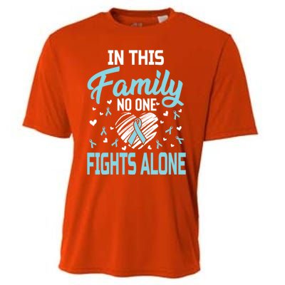 Prostate Cancer In This Family No One Fights Alone Gift Cooling Performance Crew T-Shirt