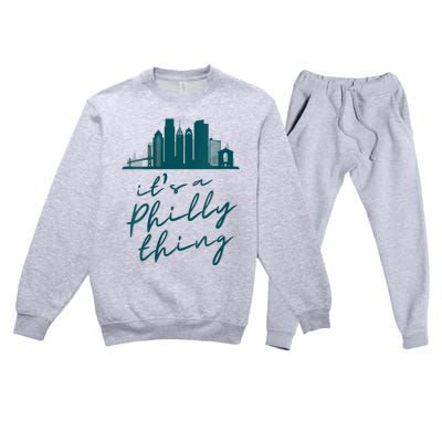 Philadelphia Citizen | It's A Philly Thing Premium Crewneck Sweatsuit Set