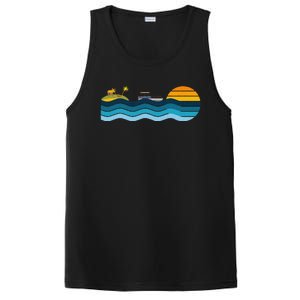 Pontoon Captain Island Sunset Pontoon Boat Summer Relaxing PosiCharge Competitor Tank