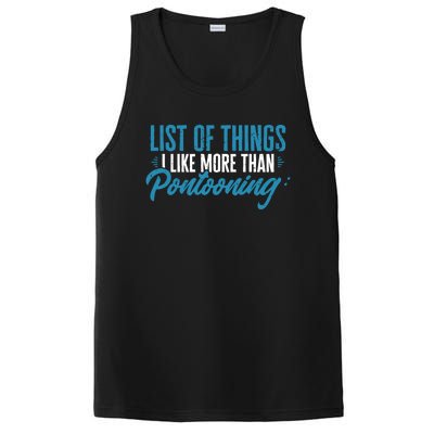 Pontoon Captain I Like More Than Pontooning Pontoon Boat Gift PosiCharge Competitor Tank