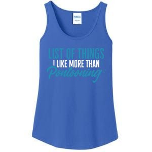 Pontoon Captain I Like More Than Pontooning Pontoon Boat Gift Ladies Essential Tank