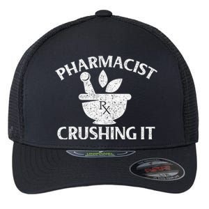 Pharmacist Crushing It Pharmacy Technician Pharmaceutical Flexfit Unipanel Trucker Cap