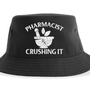 Pharmacist Crushing It Pharmacy Technician Pharmaceutical Sustainable Bucket Hat