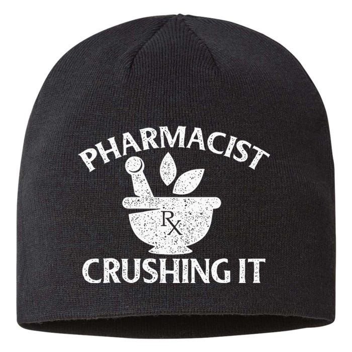 Pharmacist Crushing It Pharmacy Technician Pharmaceutical Sustainable Beanie