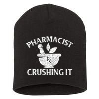 Pharmacist Crushing It Pharmacy Technician Pharmaceutical Short Acrylic Beanie