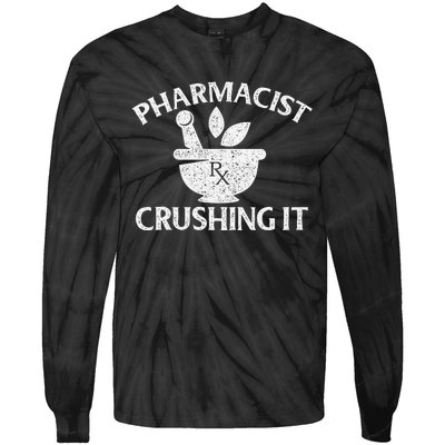 Pharmacist Crushing It Pharmacy Technician Pharmaceutical Tie-Dye Long Sleeve Shirt