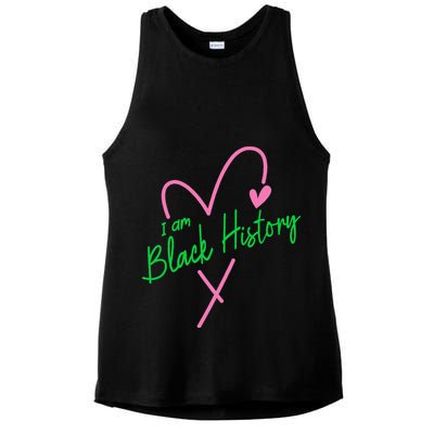 Pretty cute I am black history aka tee Ladies PosiCharge Tri-Blend Wicking Tank