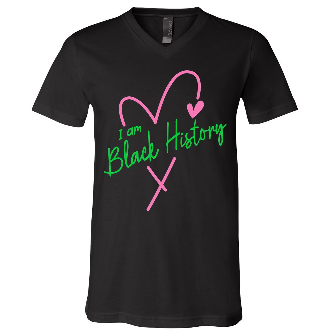 Pretty cute I am black history aka tee V-Neck T-Shirt