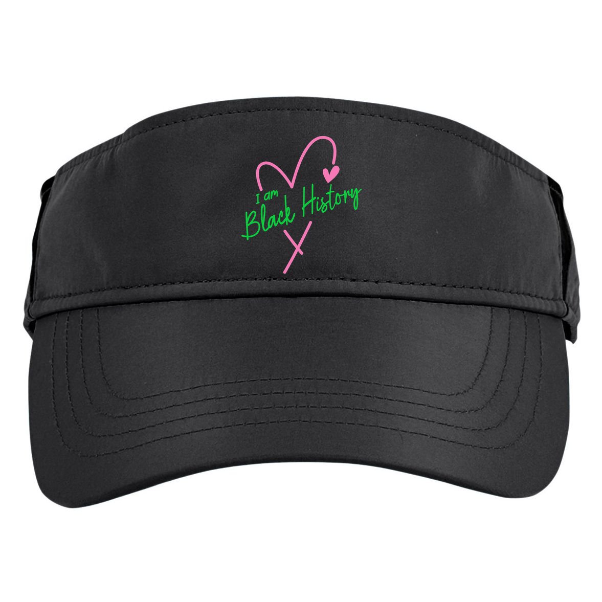 Pretty cute I am black history aka tee Adult Drive Performance Visor
