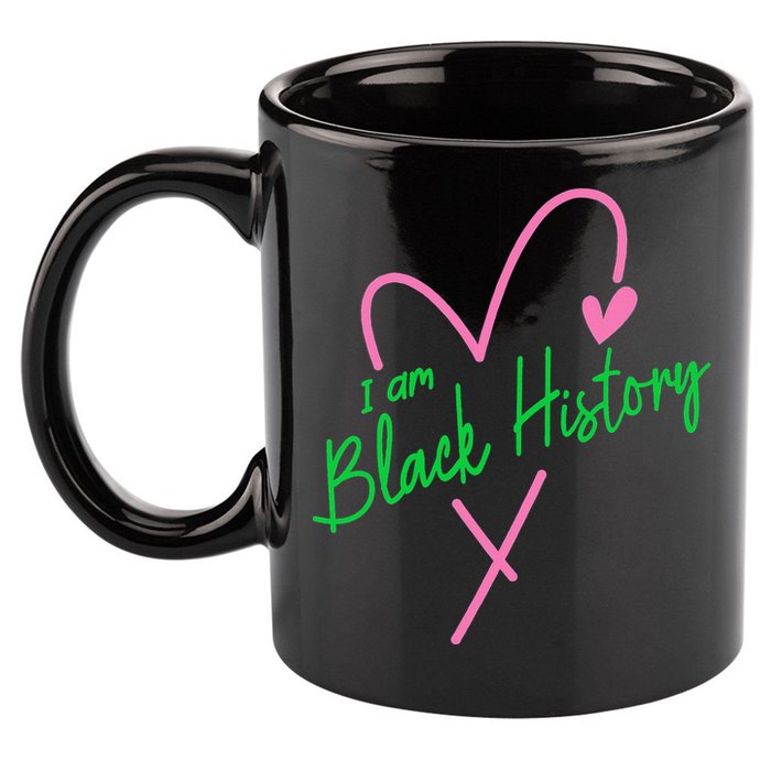 Pretty cute I am black history aka tee 11oz C Handle Ceramic Mug