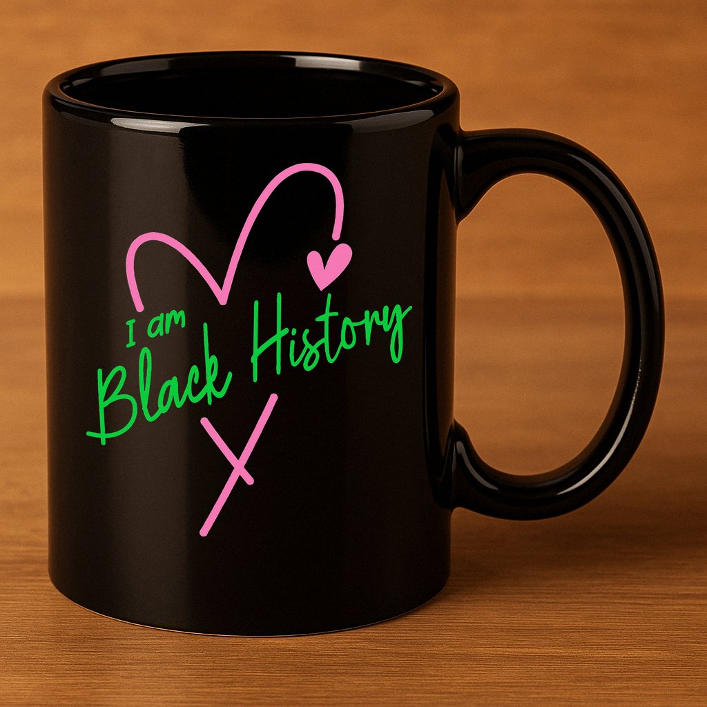 Pretty cute I am black history aka tee 11oz C Handle Ceramic Mug