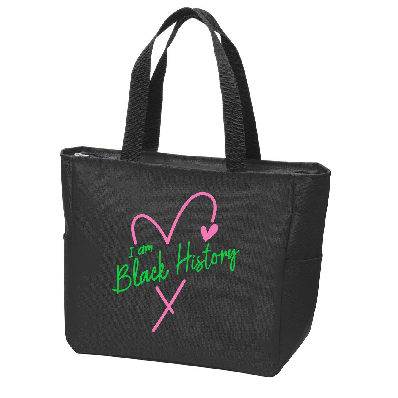 Pretty cute I am black history aka tee Zip Tote Bag