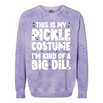 Pickle Costume ItS Kind Of A Big Dill Gift Colorblast Crewneck Sweatshirt