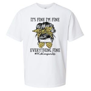 PCA Caregiver It's Fine I'm Fine and Everything's Fine Sueded Cloud Jersey T-Shirt