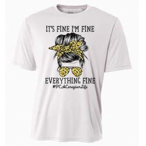 PCA Caregiver It's Fine I'm Fine and Everything's Fine Cooling Performance Crew T-Shirt