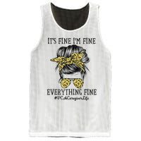 PCA Caregiver It's Fine I'm Fine and Everything's Fine Mesh Reversible Basketball Jersey Tank