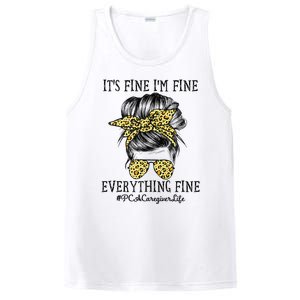 PCA Caregiver It's Fine I'm Fine and Everything's Fine PosiCharge Competitor Tank