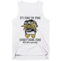 PCA Caregiver It's Fine I'm Fine and Everything's Fine Tank Top