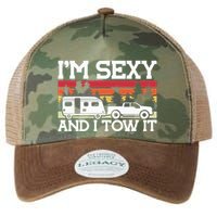 Pull Caravan Im Sexy And I Tow It Camping Legacy Tie Dye Trucker Hat