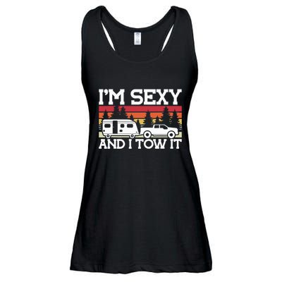 Pull Caravan Im Sexy And I Tow It Camping Ladies Essential Flowy Tank