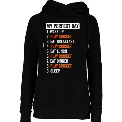 Playing Cricket Is My Therapy Cricketer Cricket Player Womens Funnel Neck Pullover Hood