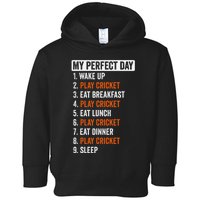 Playing Cricket Is My Therapy Cricketer Cricket Player Toddler Hoodie