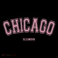 Pink Chicago Illinois Il Varsity Style On Chicago City Backpack