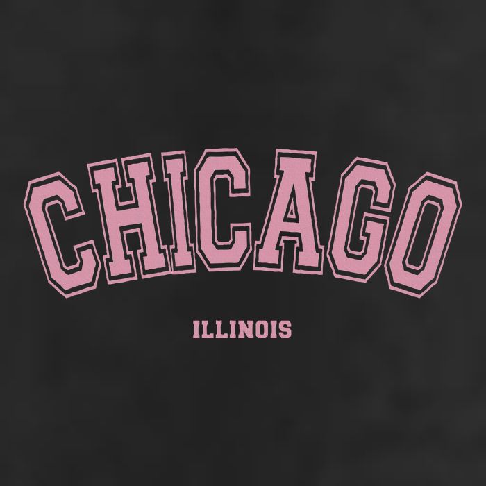 Pink Chicago Illinois Il Varsity Style On Chicago 15oz Campfire Ceramic Mug